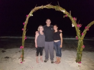 Ringing in the New Year on the beach!
