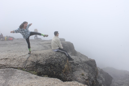 Most of the time we were hiking in a cloud